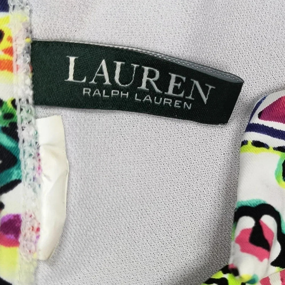 Lauren Ralph Lauren Cabana Paisley Halter Bikini Top, M - Picture 4 of 6